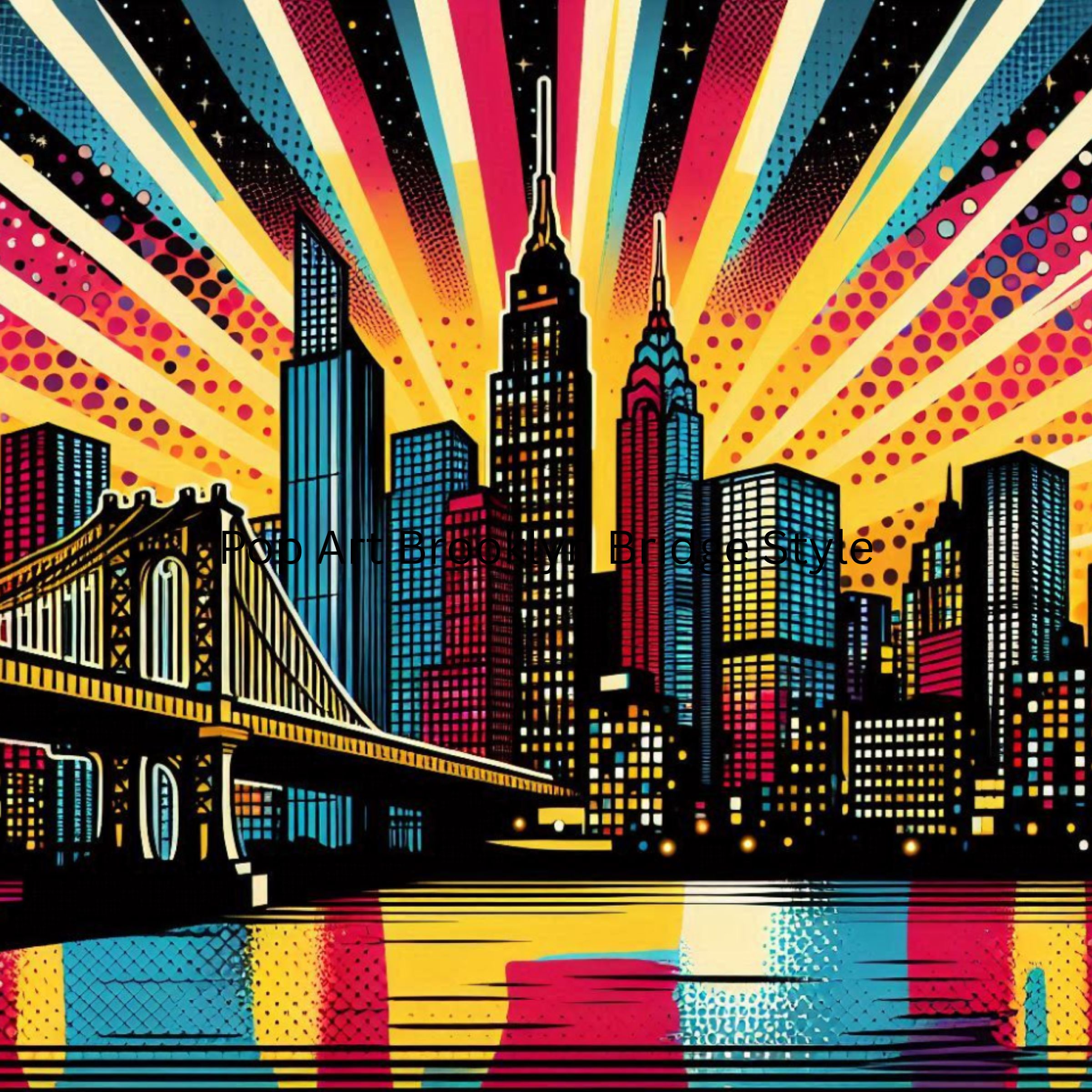 Pop Art Brooklyn Bridge Style