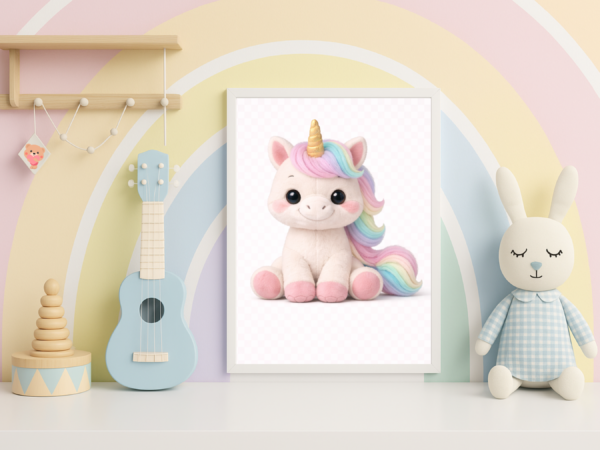 Plush Unicorn Clipart