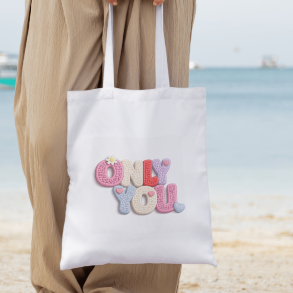 ONLY YOU – Pastel Plush Letter Design (PNG)